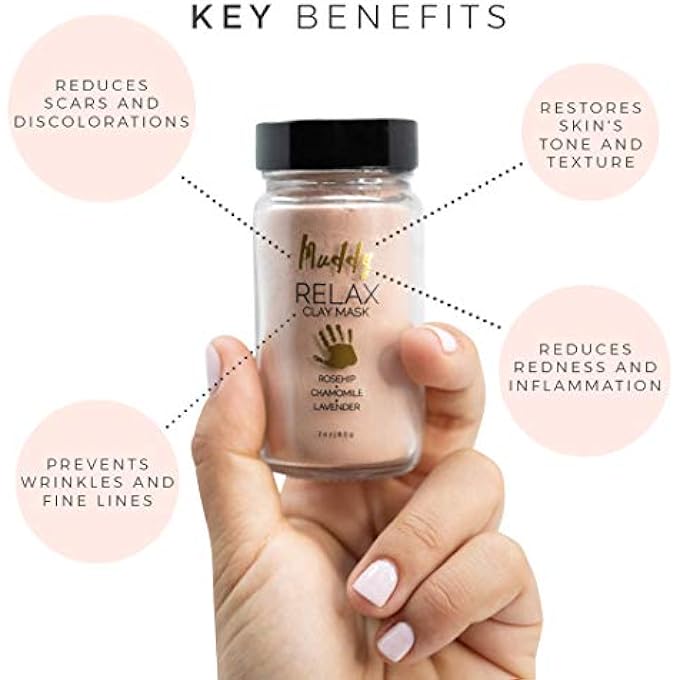 Muddy BODY - RELAX CLAY MASK | FRENCH PINK CLAY - SOOTHING, CLEANSING, AND MOISTURIZING FACIAL MASK - Image 3